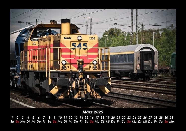 Produktbild: Züge 2025 Fotokalender DIN A3