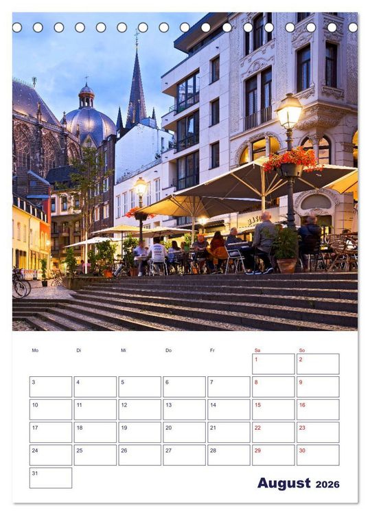 Produktbild: Zauberhaftes Aachen (Tischkalender 2026 DIN A5 hoch), CALVENDO Monatskalender