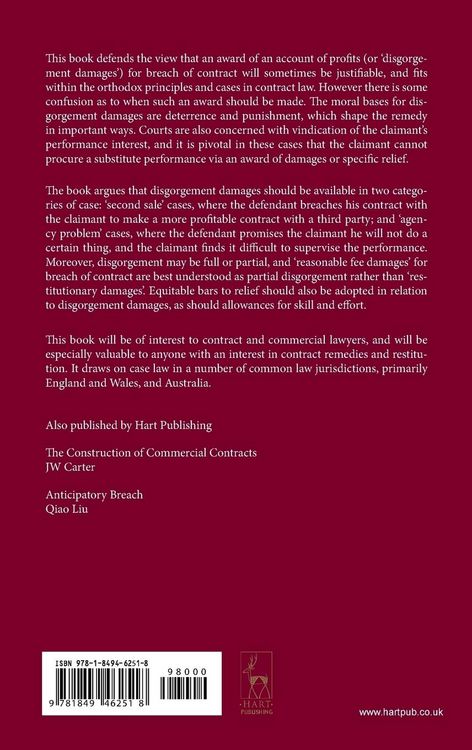Produktbild: Accounting for Profit for Breach of Contract