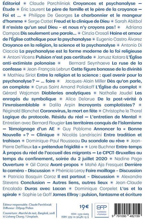 Produktbild: Revue Mental ; Croyances et Psychanalyse