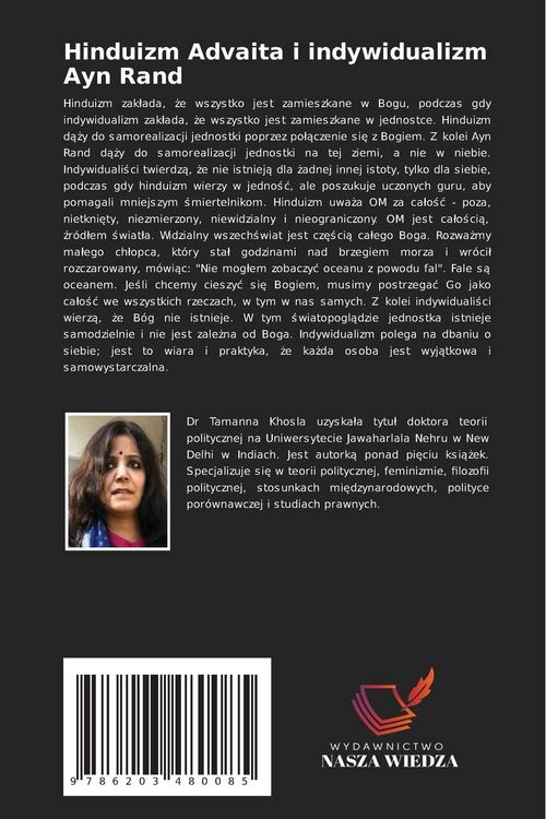 Produktbild: Hinduizm Advaita i indywidualizm Ayn Rand