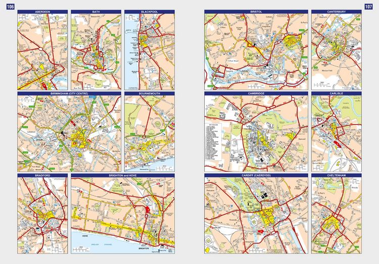 Produktbild: Great Britain & Northern Ireland A-Z Road Atlas 2025 (A3 Paperback)