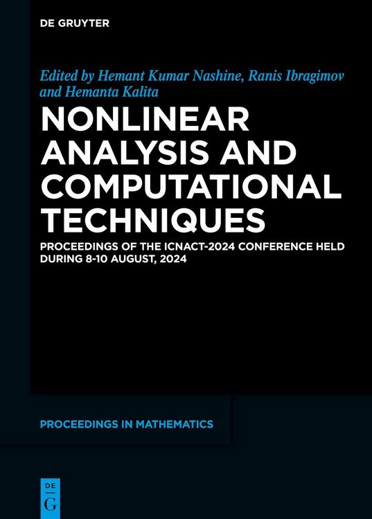 Produktbild: Nonlinear Analysis and Computational Techniques