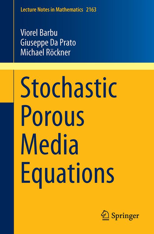 Produktbild: Stochastic Porous Media Equations