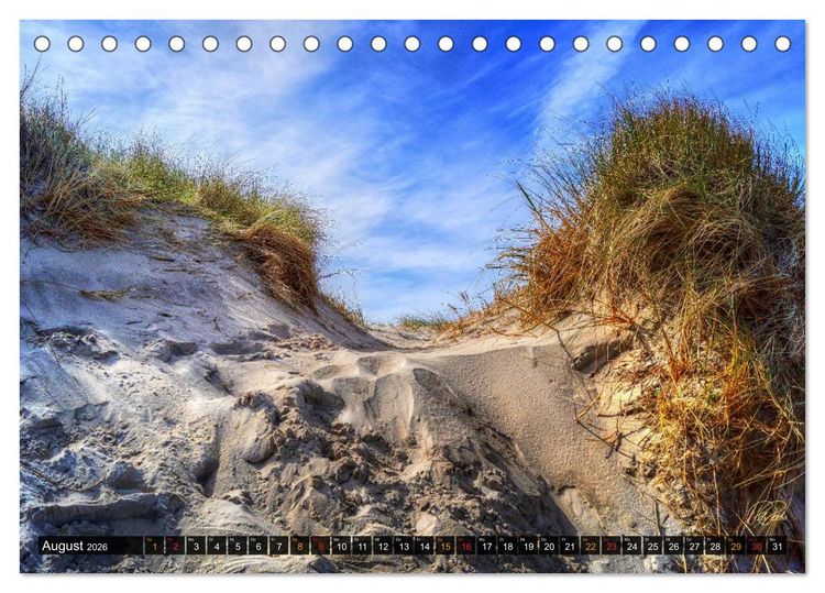Produktbild: Nordsee-D&uuml;nen (Tischkalender 2026 DIN A5 quer), CALVENDO Monatskalender