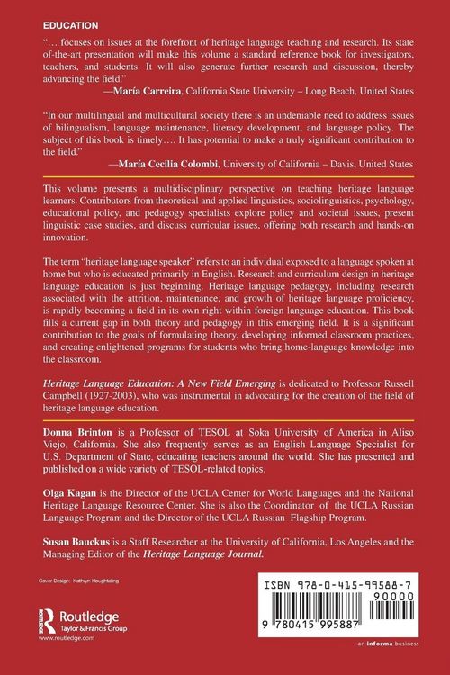 Produktbild: Heritage Language Education
