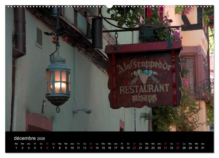 Produktbild: D&eacute;tails d'Alsace (Calendrier mural 2026 DIN A2 vertical) calendrier de bureau