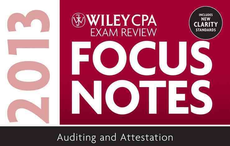 Produktbild: Wiley CPA Examination Review 2013 Focus Notes, Auditing and Attestation
