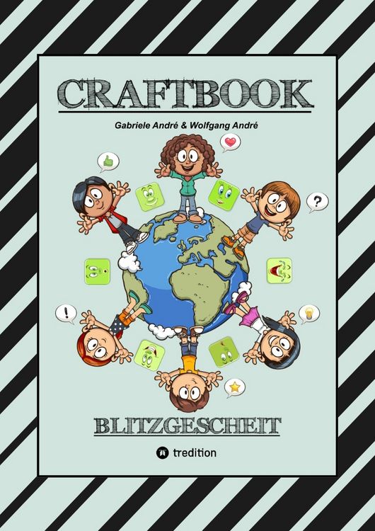 Produktbild: CRAFTBOOK - 140 SEITEN MIT LUSTIGEN AUSMALMOTIVEN - KNIFFLIGE R&Auml;TSEL - SPANNENDE AUFGABEN - LUSTIGES BASTELSPIEL