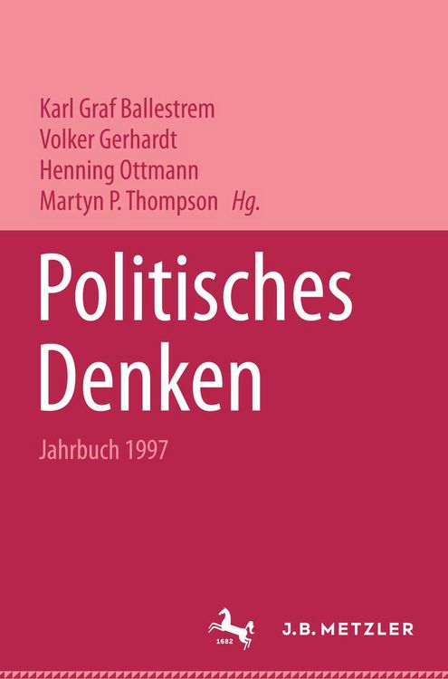 Produktbild: Politisches Denken. Jahrbuch 1997