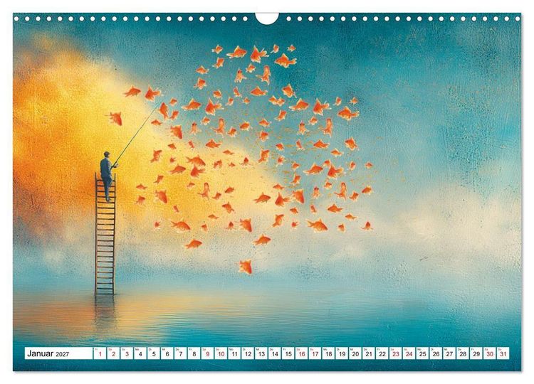 Produktbild: Fantastische F&auml;nge Die Kunst, das Unm&ouml;gliche zu angeln (Wandkalender 2027 DIN A3 quer), CALVENDO Monatskalender