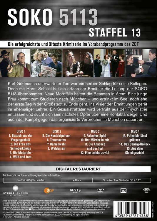 Produktbild: Soko 5113 - Staffel 13 [4 DVDs]
