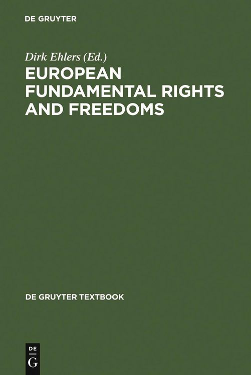Produktbild: European Fundamental Rights and Freedoms