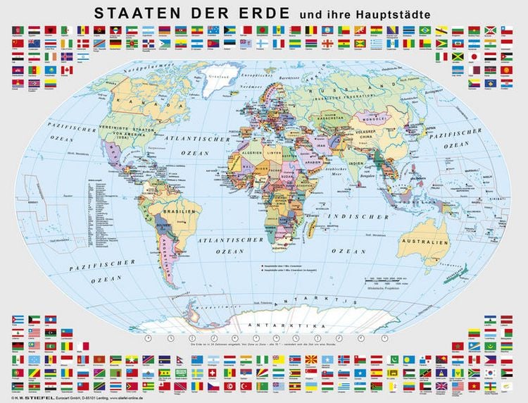 Produktbild: Lernpuzzle Staaten der Erde