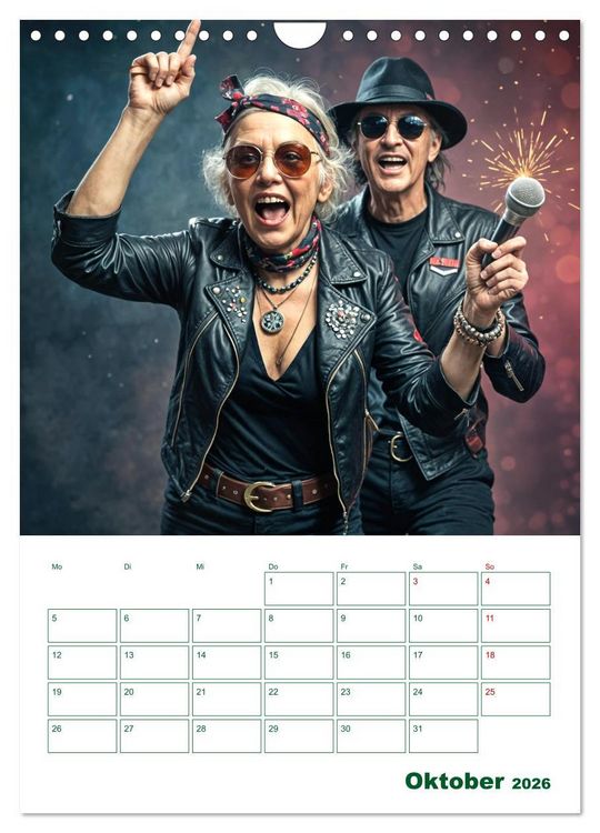 Produktbild: Alt, aber oho - Graue Haare, bunte Abenteuer (Wandkalender 2026 DIN A4 hoch), CALVENDO Monatskalender