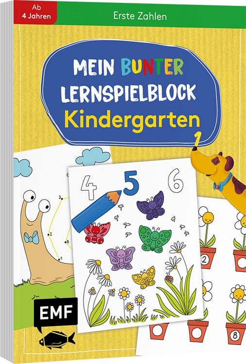 Produktbild: Mein bunter Lernspielblock &ndash; Kindergarten: Erste Zahlen