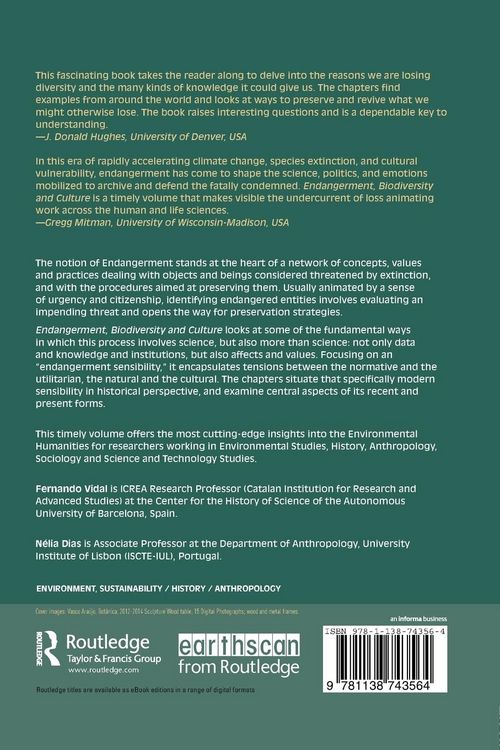 Produktbild: Endangerment, Biodiversity and Culture