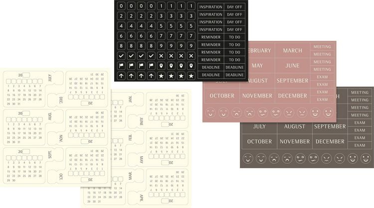 Produktbild: Moleskine undatierter Wochen Notizkalender, L/A5, 1 Wo = 1 Seite, Rechts linierte Seite, Fester Einband mit Textpr&auml;gung gold, Schwarz