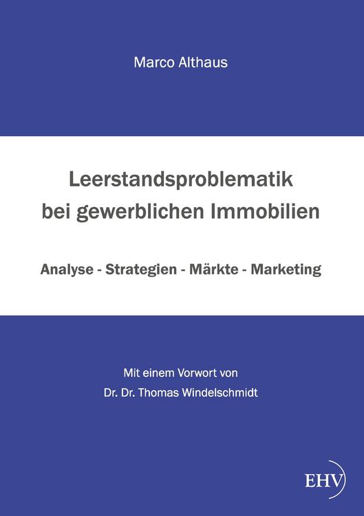 Produktbild: Leerstandsproblematik bei gewerblichen Immobilien