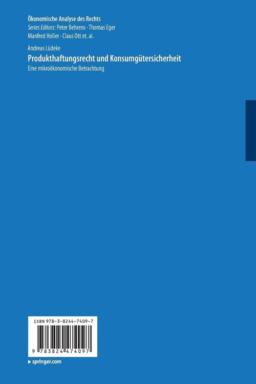 Produktbild: Produkthaftungsrecht und Konsumg&uuml;tersicherheit