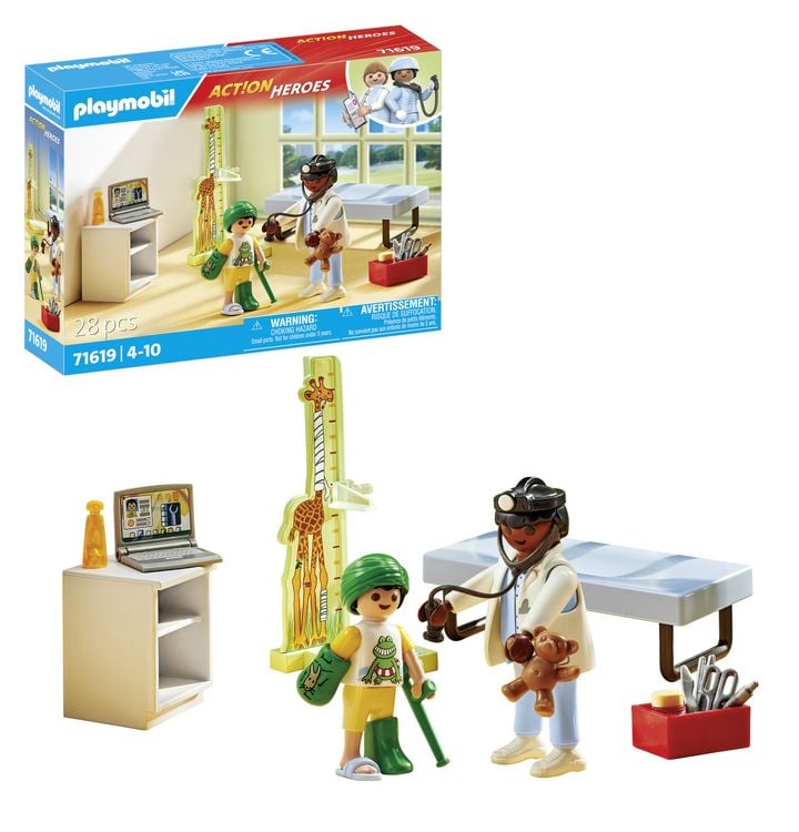Produktbild: PLAYMOBIL 71619 Kinderarzt mit Teddyb&auml;r