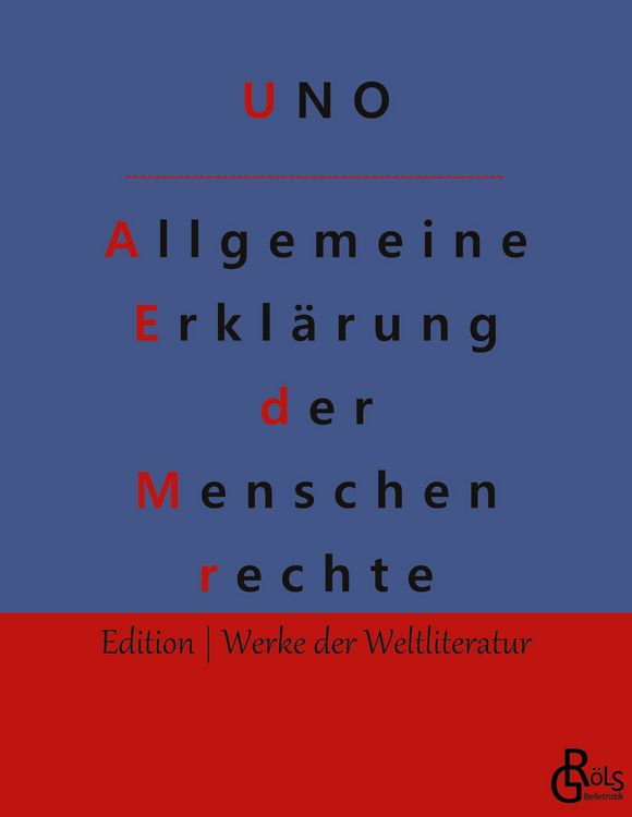 Produktbild: Allgemeine Erkl&auml;rung der Menschenrechte