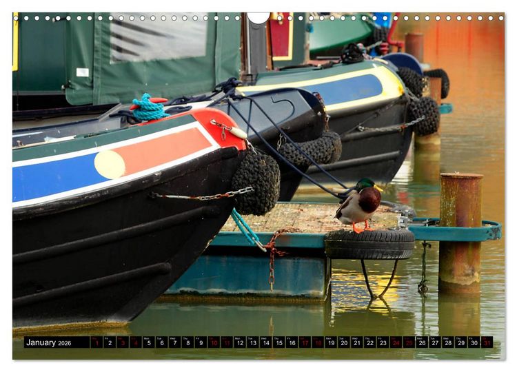 Produktbild: Narrowboats (Wall Calendar 2026 DIN A3 landscape), CALVENDO 12 Month Wall Calendar