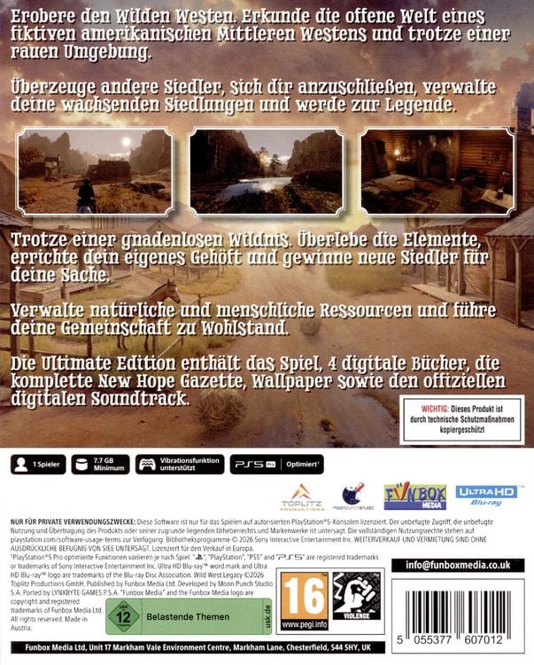 Produktbild: Wild West Legacy (Ultimate Edition)