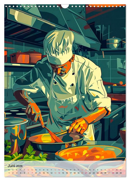 Produktbild: Chef de Cuisine - Mein Traumberuf Koch (Wandkalender 2026 DIN A3 hoch), CALVENDO Monatskalender