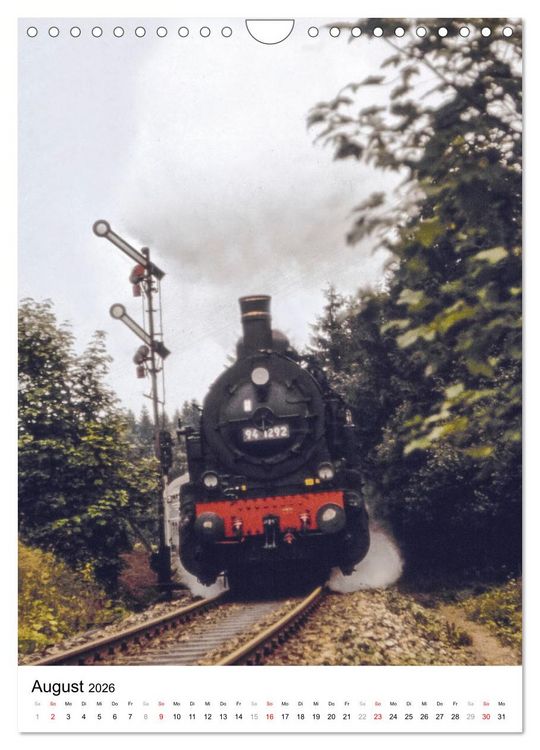 Produktbild: Deutsche Reichsbahn-Dampfz&uuml;ge vor &uuml;ber 40 Jahren (Wandkalender 2026 DIN A4 hoch), CALVENDO Monatskalender