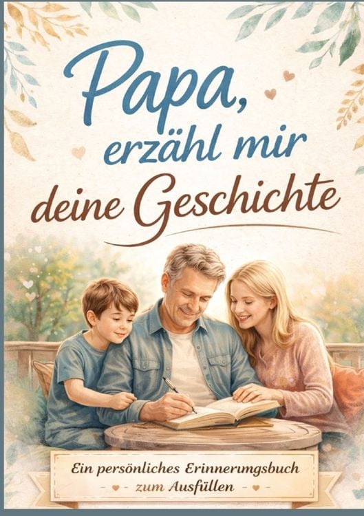 Produktbild: Papa, erz&auml;hl mir deine Geschichte - Pers&ouml;nliches Erinnerungsbuch f&uuml;r V&auml;ter zum Ausf&uuml;llen