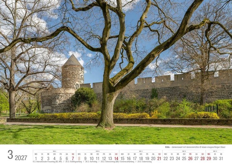 Produktbild: K&ouml;ln 2027 Bildkalender A3 quer, spiralgebunden