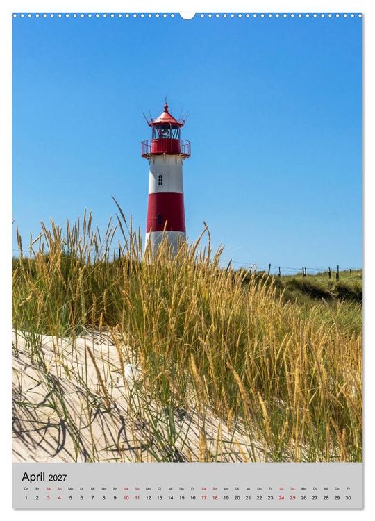 Produktbild: Leuchtt&uuml;rme an der Nordsee (Wandkalender 2027 DIN A2 hoch), CALVENDO Monatskalender