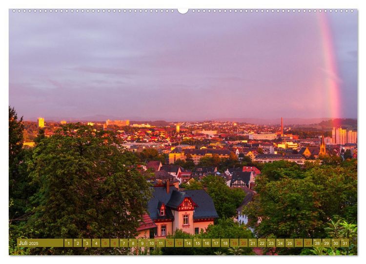 Fulda in Bildern - Das Herz Hessens (hochwertiger Premium Wandkalender 2025 DIN A2 quer), Kunstdruck in Hochglanz