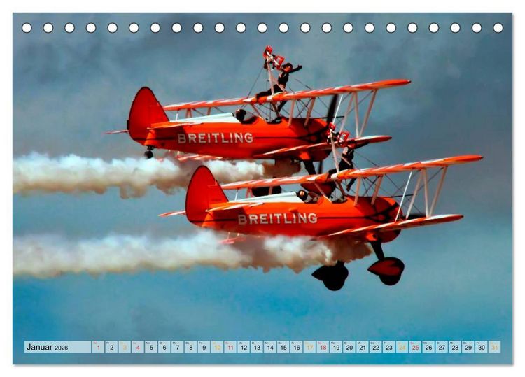 Produktbild: Flugschau - frei sein (Tischkalender 2026 DIN A5 quer), CALVENDO Monatskalender