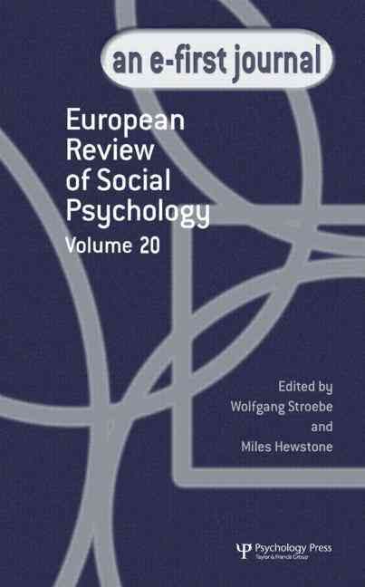 Produktbild: European Review of Social Psychology: Volume 20