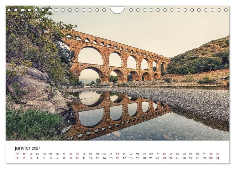 Produktbild: Visite de la France (Calendrier mural 2027 DIN A4 vertical), CALVENDO calendrier mensuel