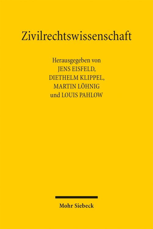 Produktbild: Zivilrechtswissenschaft