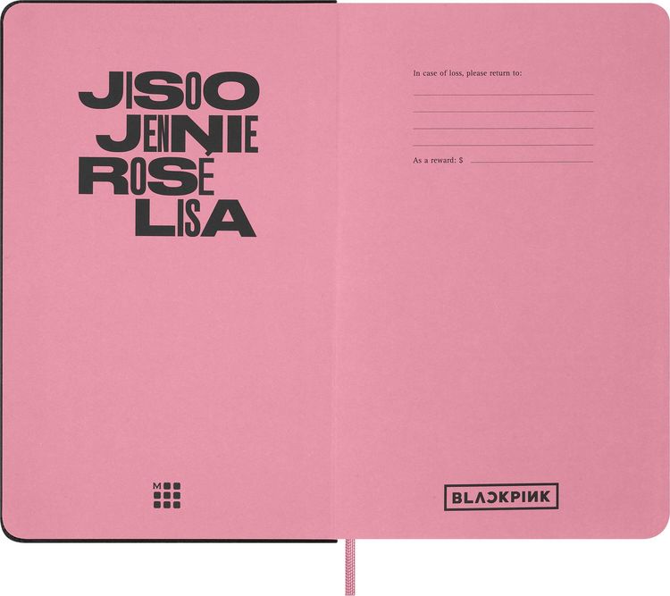 Produktbild: Moleskine X Blackpink Skizzenbuch Bundle mit 5 bunten Graphitstiften, mit Box
