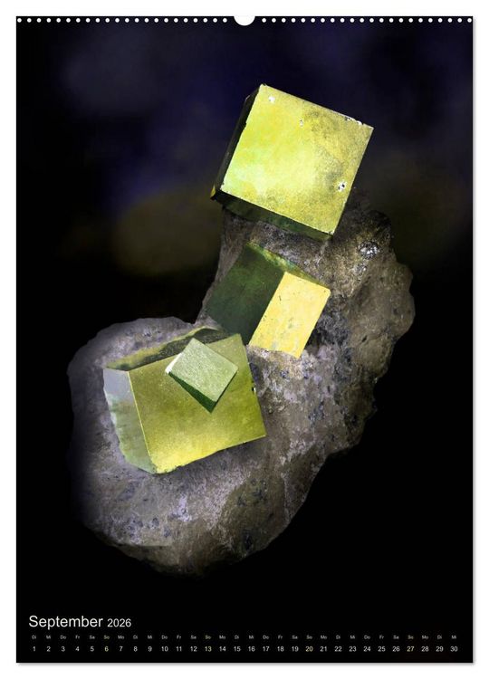 Produktbild: ZAUBERHAFTE MINERALIEN designed by nature (hochwertiger Premium Wandkalender 2026 DIN A2 hoch), Kunstdruck in Hochglanz