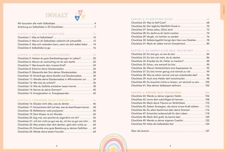 Produktbild: Selbstliebe in 50 Checklisten