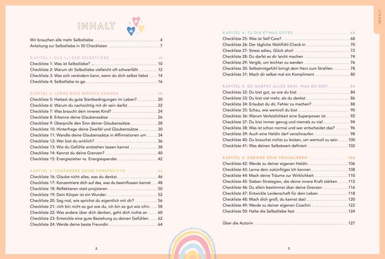 Produktbild: Selbstliebe in 50 Checklisten
