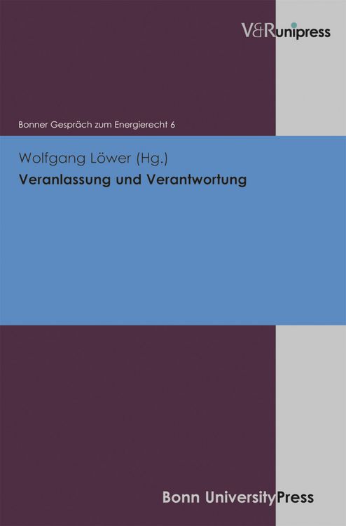Produktbild: Veranlassung und Verantwortung