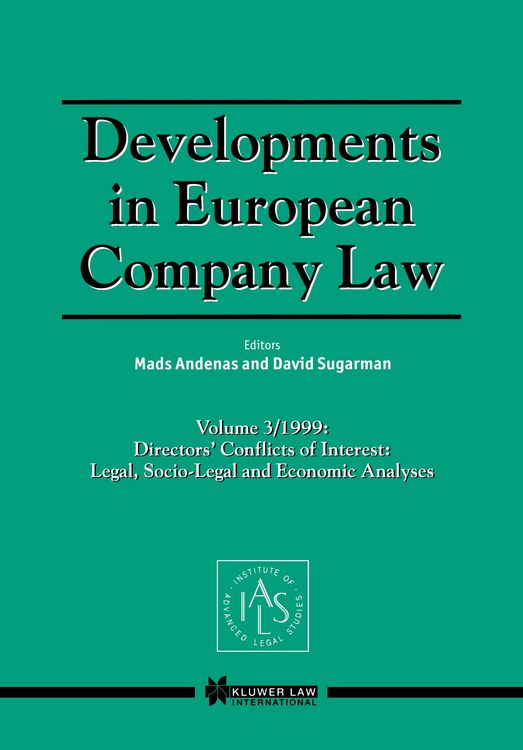 Produktbild: Developments in European Company Law