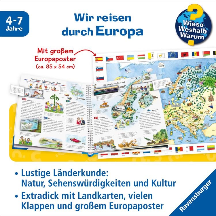 Produktbild: Wieso? Weshalb? Warum? Sonderband - Mein erster Europa-Atlas