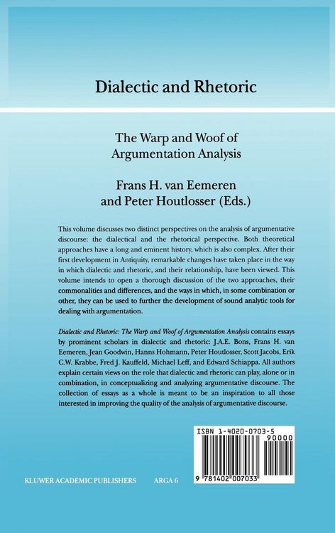 Produktbild: Dialectic and Rhetoric