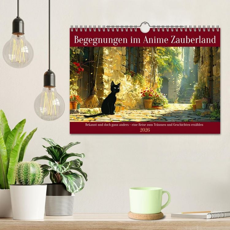 Produktbild: Begegnungen im Anime Zauberland (Wandkalender 2026 DIN A4 quer), CALVENDO Monatskalender