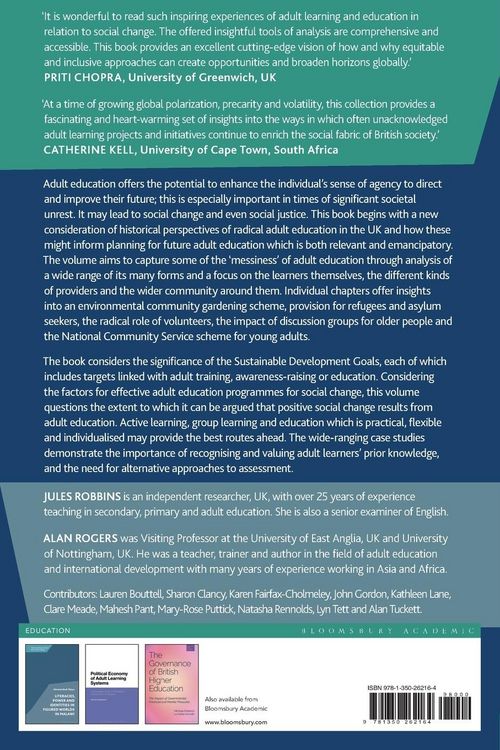 Produktbild: Adult Learning and Social Change in the UK