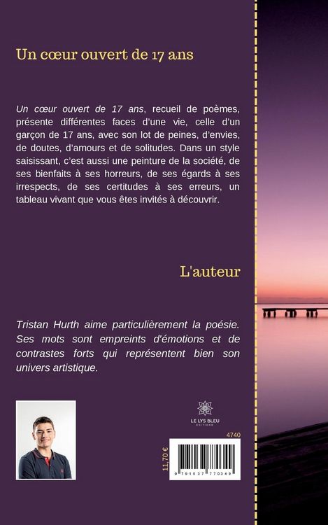 Produktbild: Tristan, H: Coeur ouvert de 17 ans
