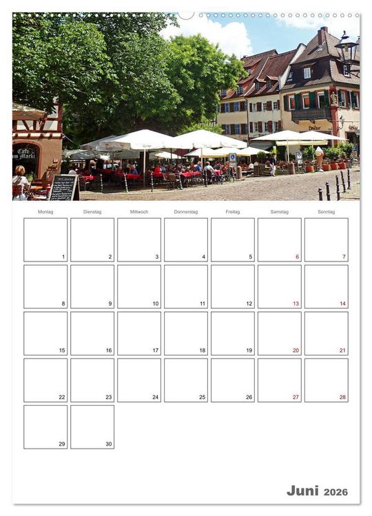 Produktbild: Weinheim an der Bergstra&szlig;e Planer (Wandkalender 2026 DIN A2 hoch), CALVENDO Monatskalender